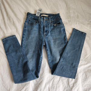 LEVI'S Premium 721 High-Rise Skinny Jeans Sz 25